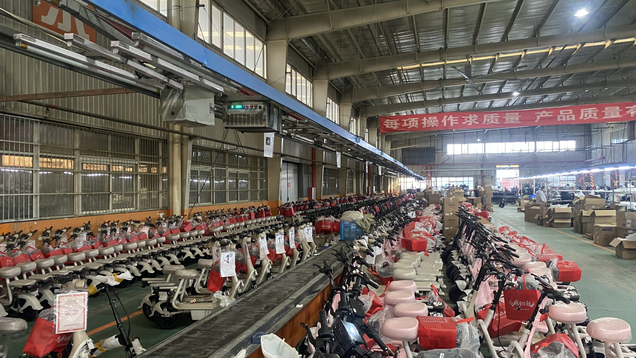 Baodao Electric Bike factory production line – high-quality electric scooters manufactured in China, trusted OEM/ODM partner