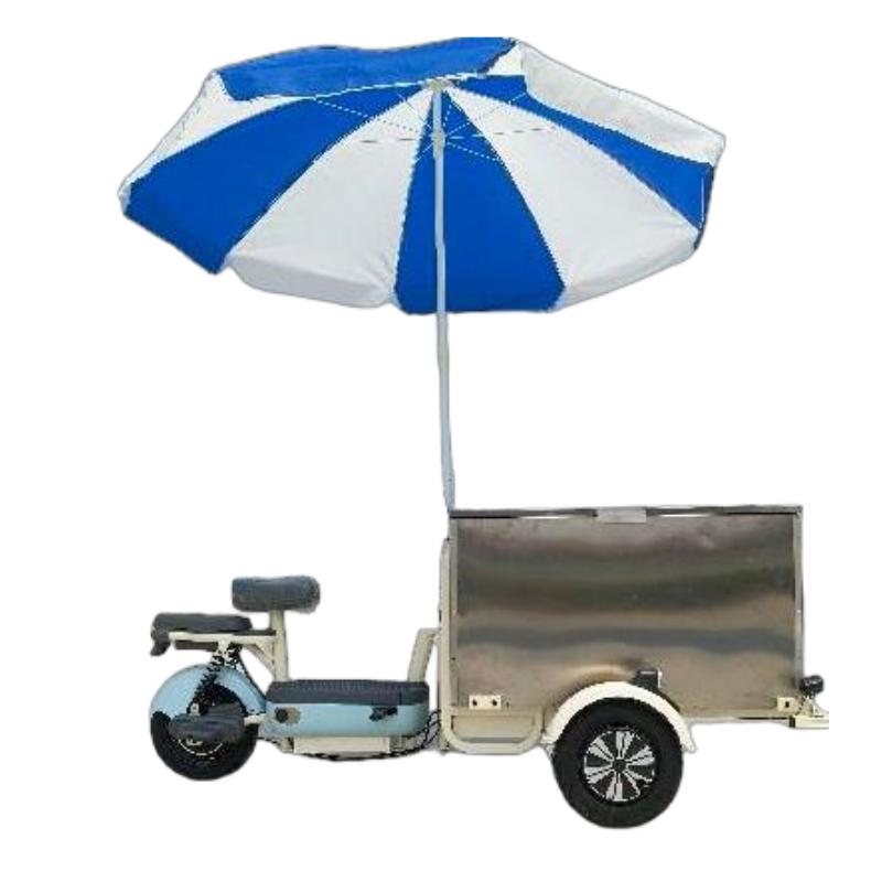 BODO-SCM02 Electric Cargo Motorcycle 1 slow-speed delivery motorcycle, 48V lead-acid battery e-bike, front-rear drum brake cargo bike, three-wheeled delivery vehicle